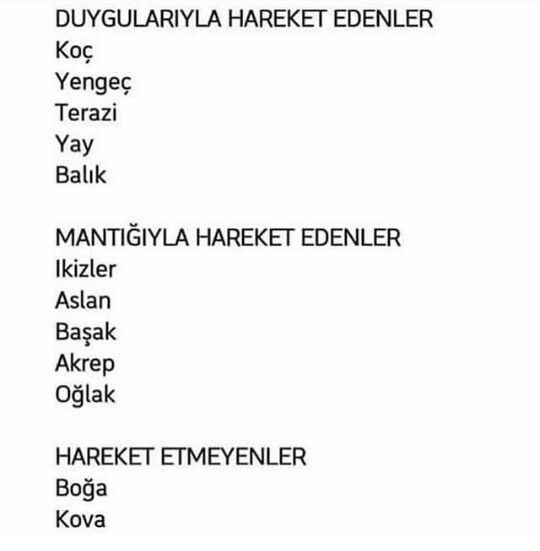 Kova ve boğalar daha mantıklı sanki 😅