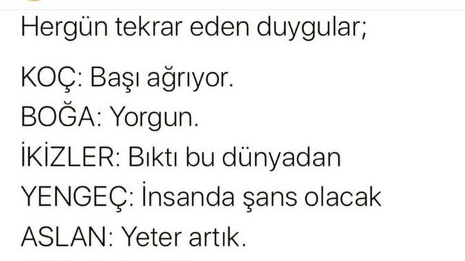 Hayatınızda sürekli tekrar eden şey nedir?