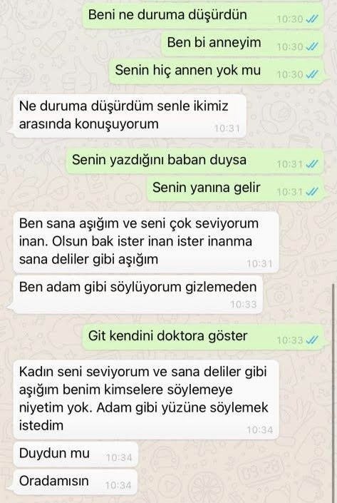 Kaynanasına aşık olan damadın şok mesajlarına ne diyorsunuz?
