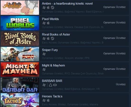 Steam'de oynanabilecek en iyi ücretsiz oyunlar hangileridir?