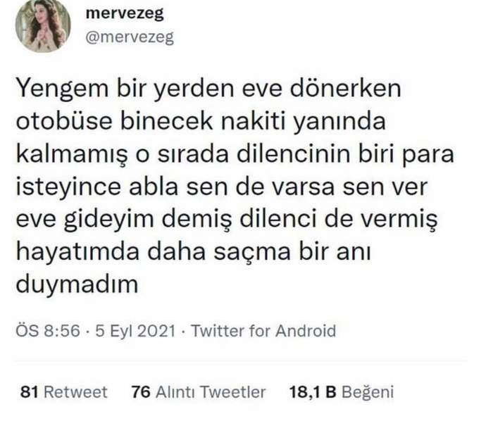Saçma bir anınız var mı?