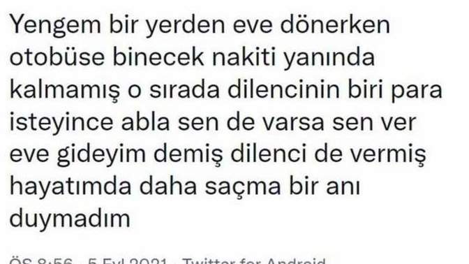 Saçma bir anınız var mı?