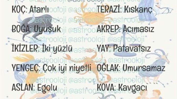 Senin gıcık özelliğin nedir acaba?