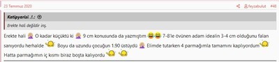 Kadınlar kulübü forumundan bir yorum. 