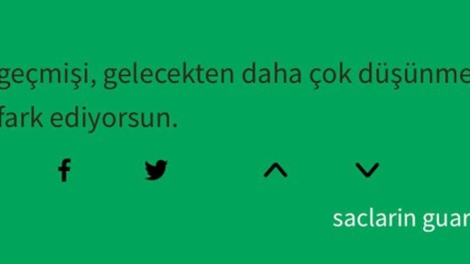 Yaş ilerledikçe fark edilen bir şey söyler misiniz?