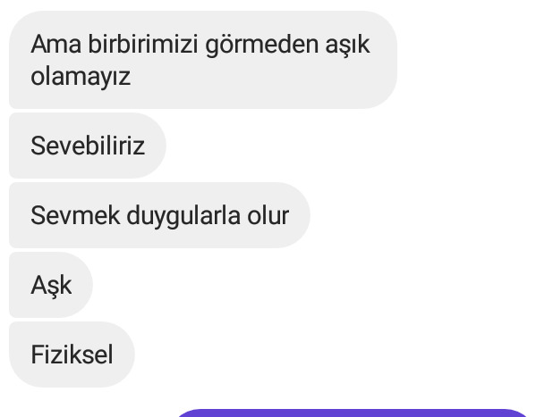 Sevgilim ne demeye çalışmış?