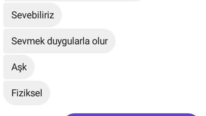 Sevgilim ne demeye çalışmış?