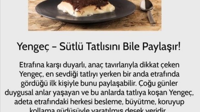 Hangi burç hangi tatlı için canını verir?
