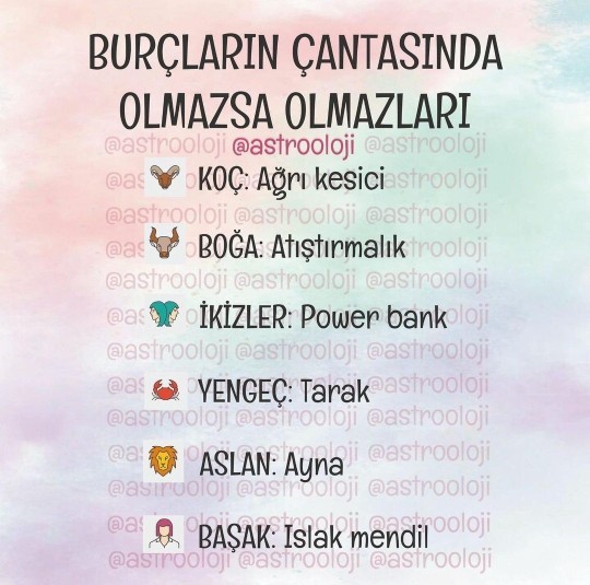 Çantanda olmazsa olmaz nedir acaba?