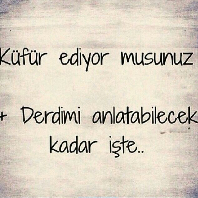 Küfür olmayan ama küfür etkisi yaratan bir şey söyler misiniz?