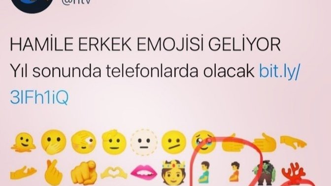 Hamile erkek emojisi geliyor siz ne düşünüyorsunuz bu konu hakkında?