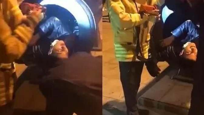 Fotoğraf çektirirken topa sıkıştı! Fotoğraf olmadan gezebilir misiniz?
