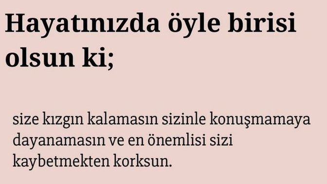 Hayatınızda sizi kaybetmekten korkan birileri var mı?