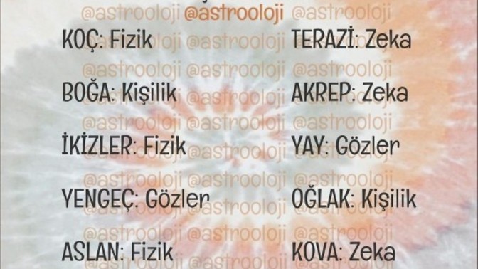 Genelde senin burcun neye düşer?