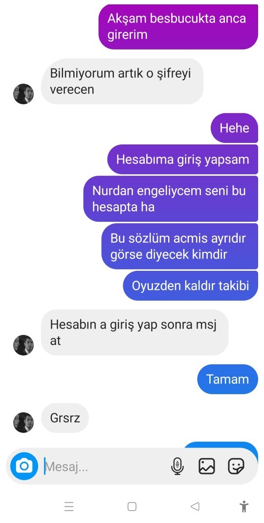 Siz olsanız bu ilişkiye devam eder misiniz?
