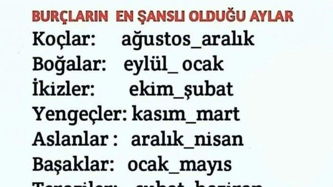 Burçların şanslı olduğu aylar! Seninki hangileri?