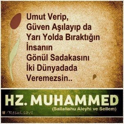 Umut verip yarı yolda bırakana ne diyorduk?