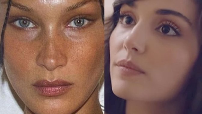 Dünyanın en güzeli Bella Hadid mi, Hande Erçel mi?
