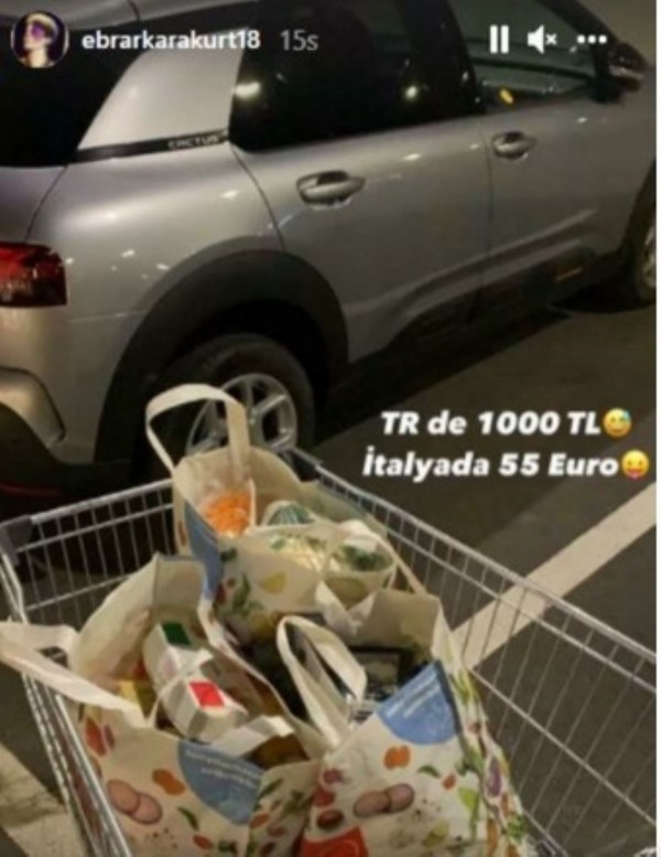 Milli voleybolcu Ebrar Karakurttan hayat pahalığı göndermesi! Fotoğrafa rağmen hala ekonomi iyi diyenlere ne söylersiniz?