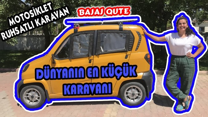 Yasemin Özilhan'ın kamp pozları olay oldu! Siz böyle bir karavana sahip olmak ister miydiniz?