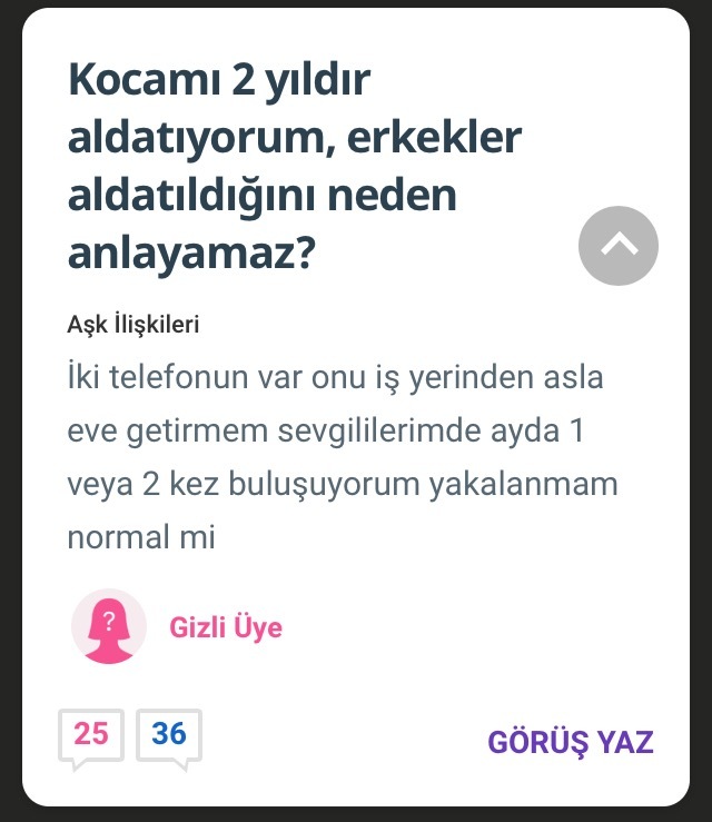 Erkekler anlamaz mı?