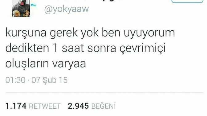"Uyuyorum, iyi geceler" dedikten sonra çevrimiçi olan flörte tepkiniz ne olur?