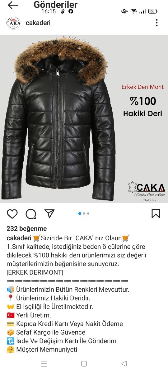 Deri ceket giymeyi sever misiniz?