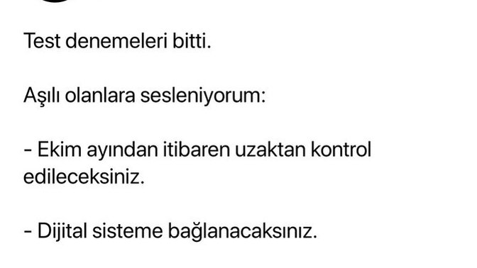 Aşı olanlar, Ekim ayından itibaren uzaktan kontrol edilmeye hazır mısınız :D?