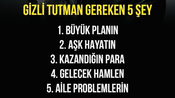 Bu yazılı kurallara uyuyor musun? Yoksa hayatında ki her şeyini her kese anlatır mısın?