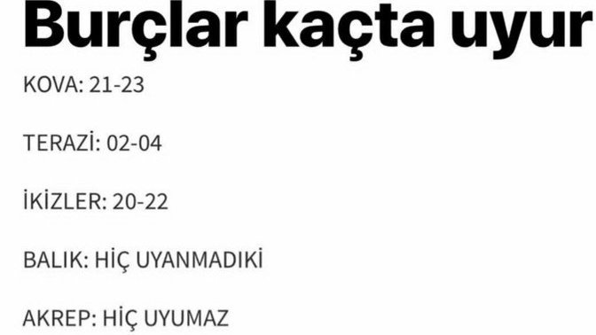 Yoklama alıyoruz hangi burçlar ayakta bakalım?