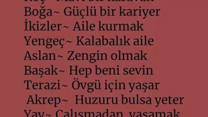 Senin hayalin nedir acaba?