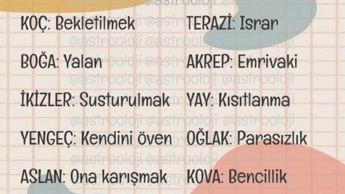 Seni en çok ne çileden çıkartıp çıldırtır?