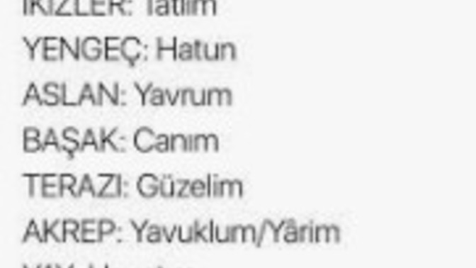 Burç erkekleri sevgililerine nasıl hitap eder?