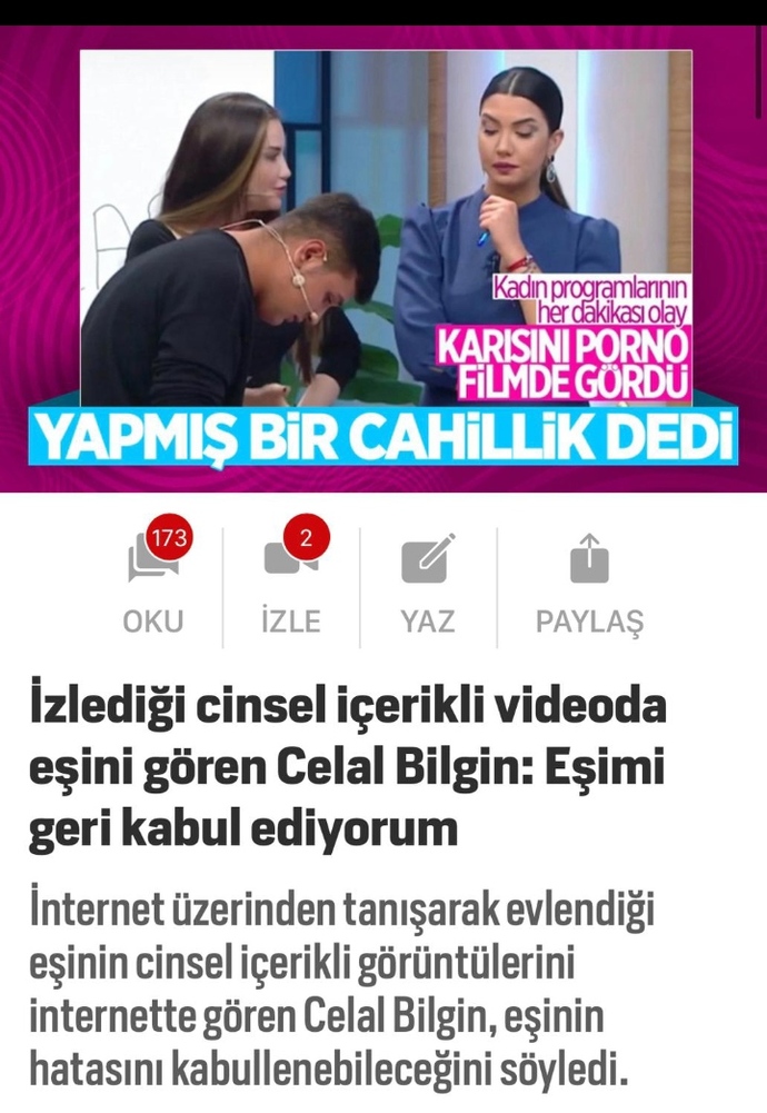 Eşiniz/sevgiliniz bunu yapsaydı ne yapardınız?