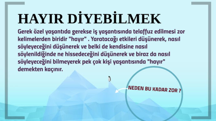 Hayır Diyebilmekte Ne Kadar Başarılısın?