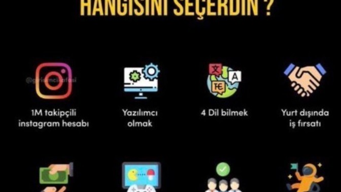 Tek bir hakkınız olsa hangisini seçersiniz?