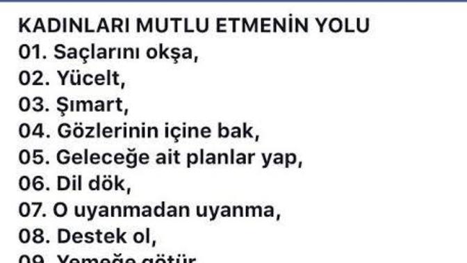 Kadınları mutlu etmenin yolları doğru mu sizce?