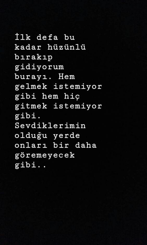 Veda ederken söyleyeceğin o son söz nedir?