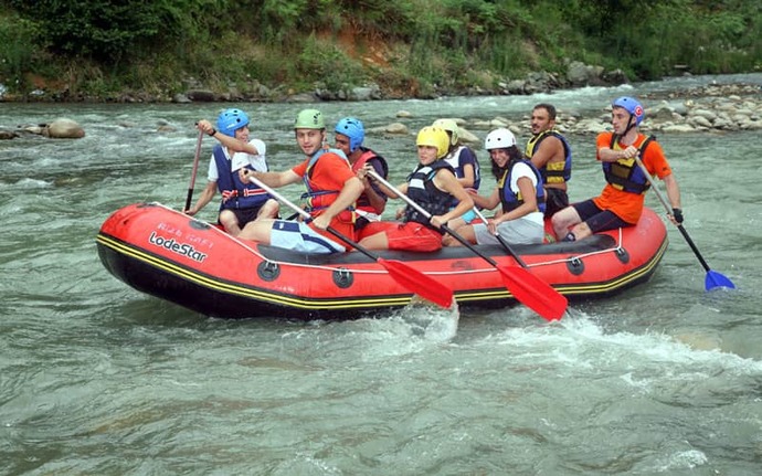 rafting yapılan yerler