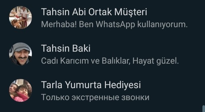 Telefon rehberinizde ki en ilginç isimli kayıt ne?