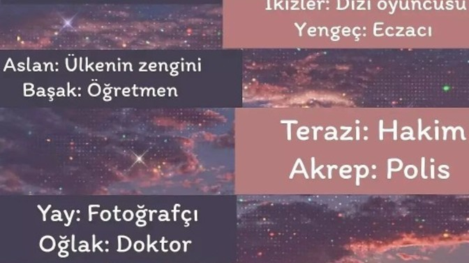 Burcuna göre hangi mesleksin?