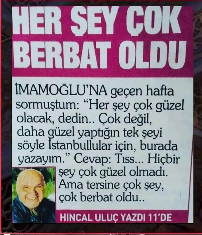 Hincal Uluc sizce haklimi?