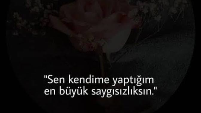 Kendine yaptığın en büyük saygısızlık neydi?