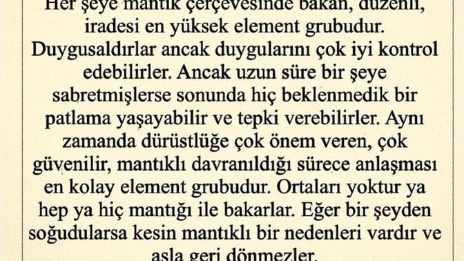 Hangi burç grubuna mensupsunuz, toprak, su, hava, ateşş?