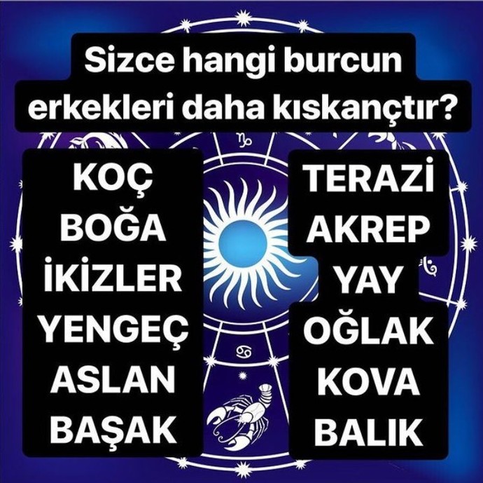 Sizce hangi burcun erkeği daha kıskançtır?