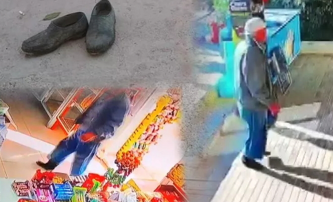 Market kirlenmesin diye ayakkabılarını çıkarıp girdi! Nezaket hakkında ne düşünüyorsun?