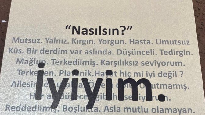 Şu zamana kadar ki yaşadığınız hayattan bir şey anladınız mı?