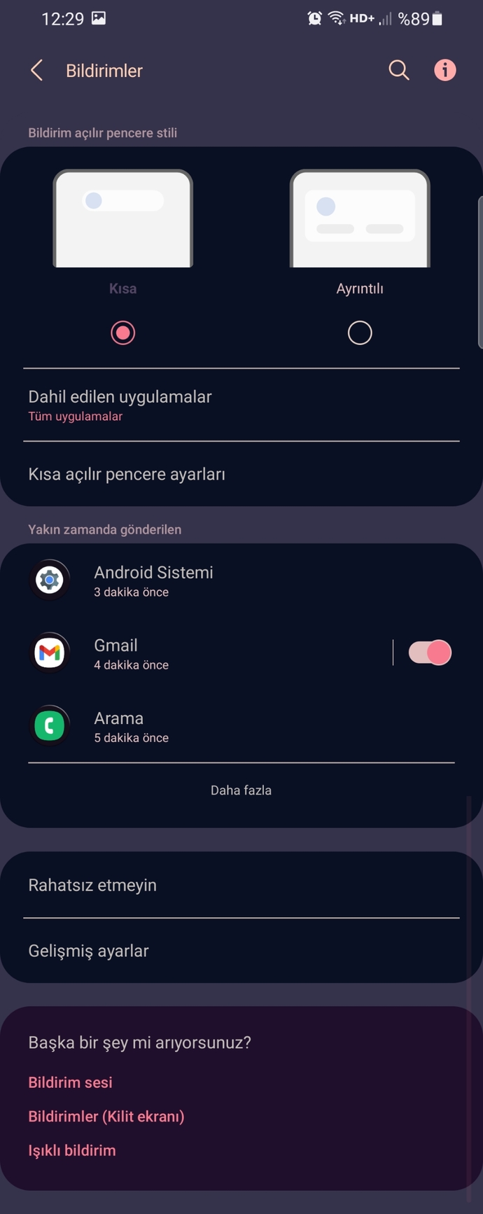 Samsung telefonda tüm titreşimler nasıl kapanıyor?