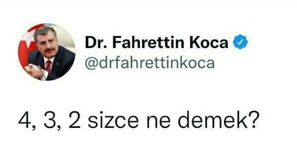4, 3, 2 sizce ne demek?