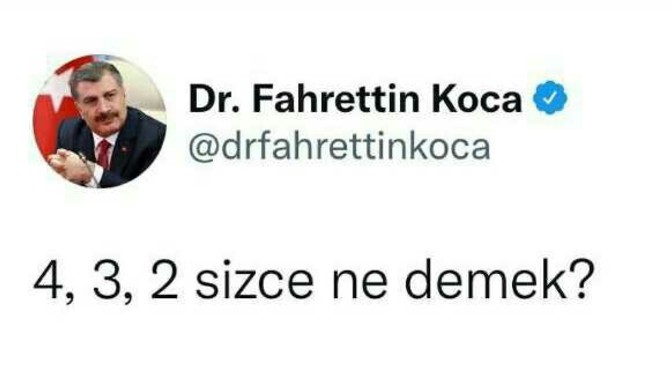 4, 3, 2 sizce ne demek?